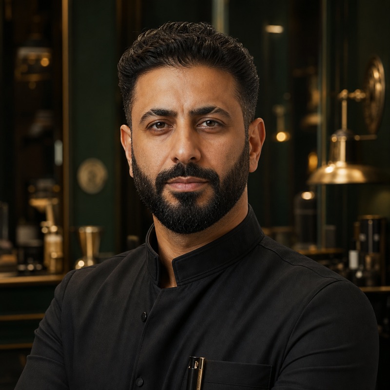 Omar Al Najjar, master beard specialist