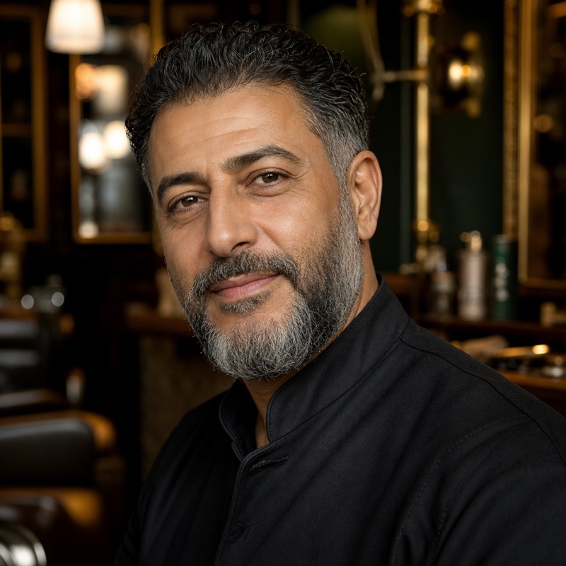 Samir Benyahia, traditional shave specialist